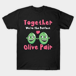 Valentine's Day Olive Couples Dating Romance T-Shirt